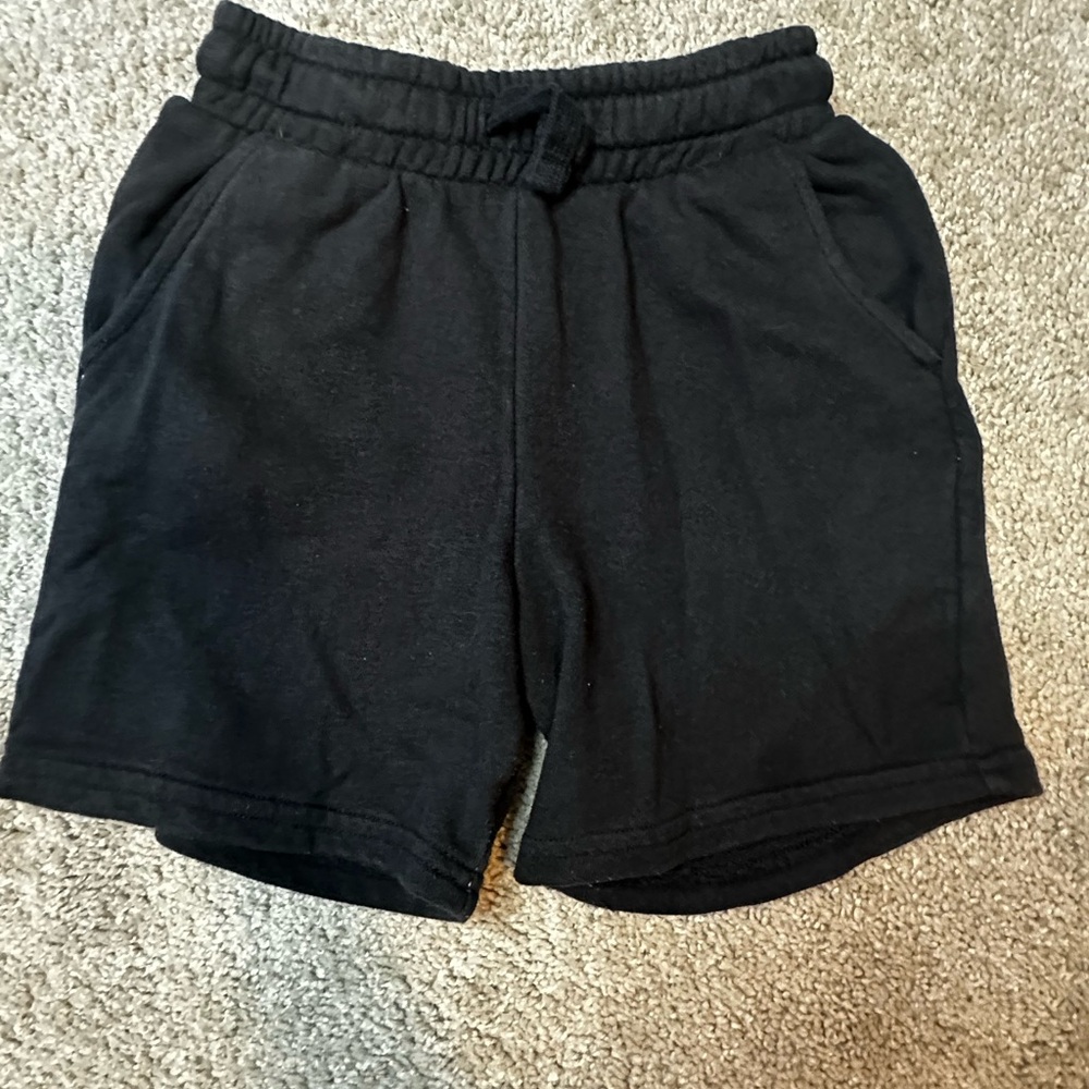 Black Casual Kids Shorts